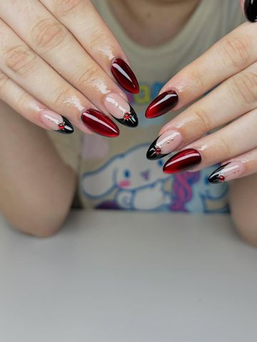 Gel-X and Chrome & Cat-Eye nails by Evil With Elegance, Miami