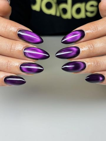 Gel-X and Chrome & Cat-Eye nails by Evil With Elegance, Miami