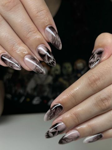 Gel-X and Spooky nails by Evil With Elegance, Miami