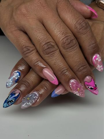 Gel-X and 3D & Charms nails by Evil With Elegance, Miami