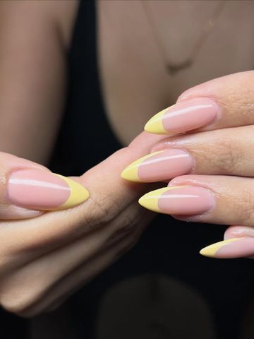 Cute and simple: Gel-X and French & Classic nails by Evil With Elegance, Miami