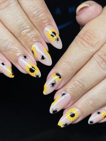 Spooky nails are an all year round thing, you wouldn’t get it: Structured Gel and Spooky nails by Evil With Elegance, Miami
