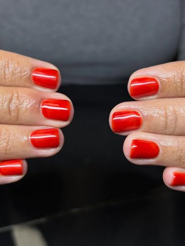 Short & Natural and Seasonal nails by Evil With Elegance, Miami