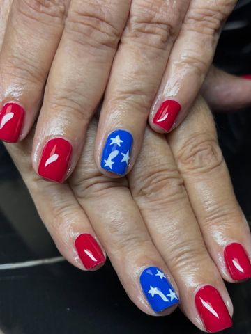 Happy 4th of July ! 🇺🇸: French & Classic and Seasonal nails by Evil With Elegance, Miami