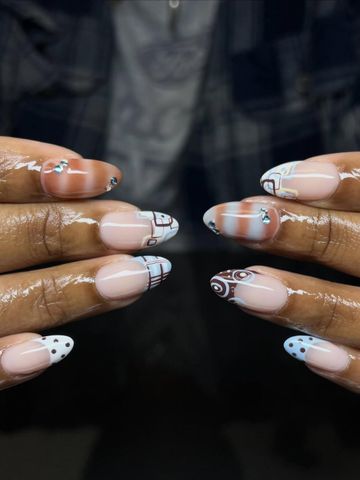 2000’s nails: Structured Gel nails by Evil With Elegance, Miami