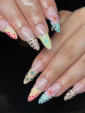 Gel-X nails by Evil With Elegance, Miami