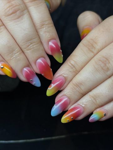 Structured Gel and Seasonal nails by Evil With Elegance, Miami